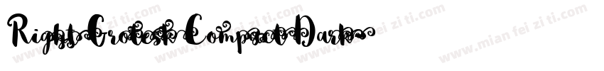 Right Grotesk Compact Dark字体转换